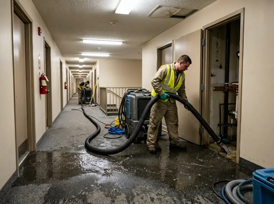 multi-unit-apartment-hallway-f-005 — frequently asked questions, Emergency Burst Pipe Water Extraction & Removal in Timberla…